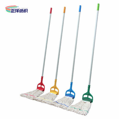 Polyester Cotton String Mop 450Grams Aluminum Handle Heavy Duty Industrial Wet Floor