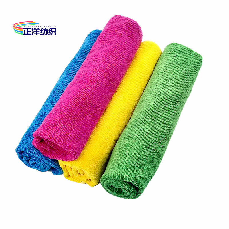 30x30cm 300gsm Household Cleaning Cloth Microfiber General Cleaning Cloth 12"X12" Green