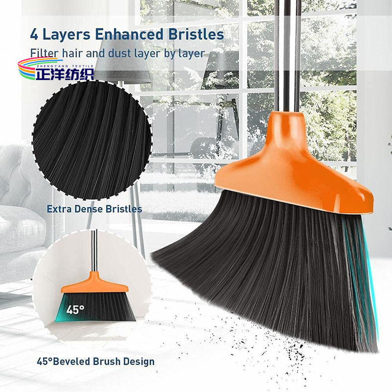 PVC 86cm Foldable Broom And Dustpan Combo Long Handle Standing Dustpan And Broom Set