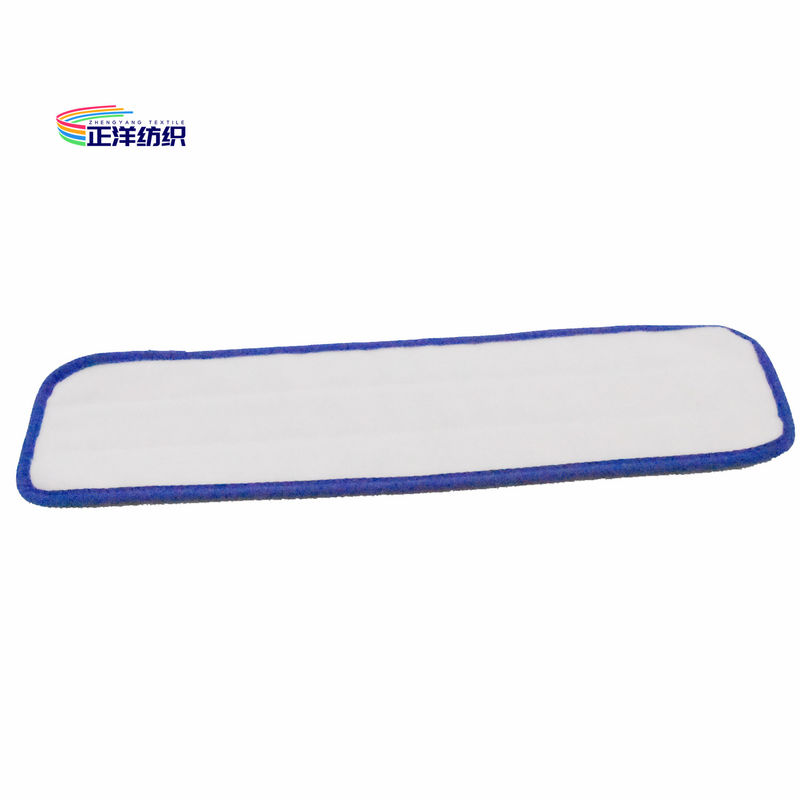 5"X18" Microfiber Wet Mop Pads Blue Stripe Floor Cleaning Mop Head