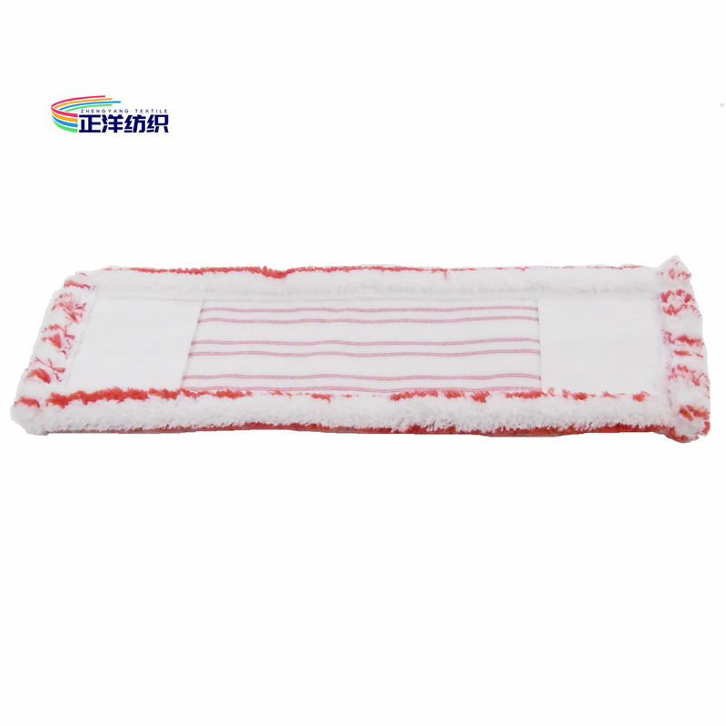 5"X18" Dry Cleaning Mop Red Stripe Dry Mop Replacement Head