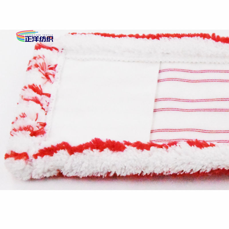 5"X18" Dry Cleaning Mop Red Stripe Dry Mop Replacement Head