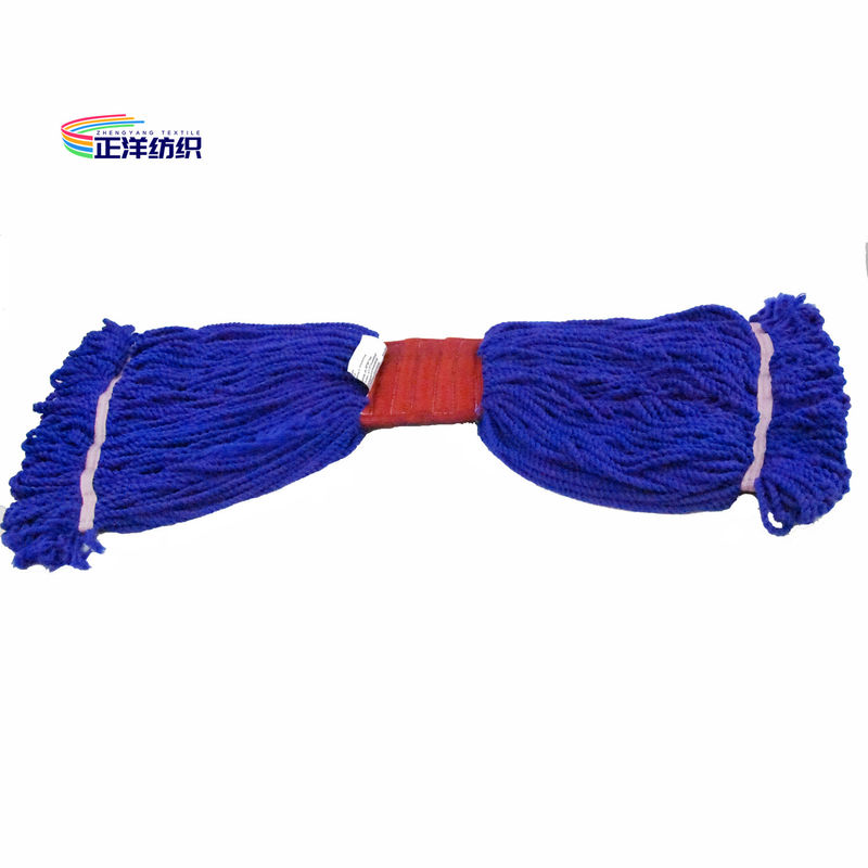 500oz Wet Cleaning Mop Large Size Blue Loop End Floor Cleaning Microfiber Wet Pad