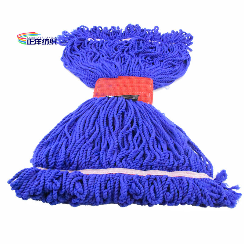 500oz Wet Cleaning Mop Large Size Blue Loop End Floor Cleaning Microfiber Wet Pad