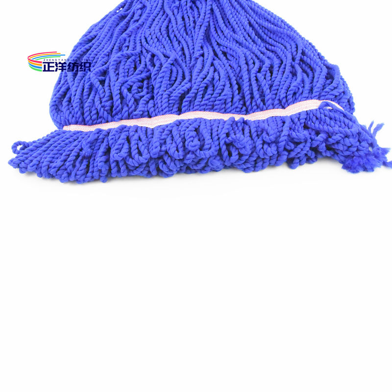 500oz Wet Cleaning Mop Large Size Blue Loop End Floor Cleaning Microfiber Wet Pad