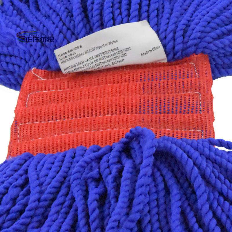 500oz Wet Cleaning Mop Large Size Blue Loop End Floor Cleaning Microfiber Wet Pad