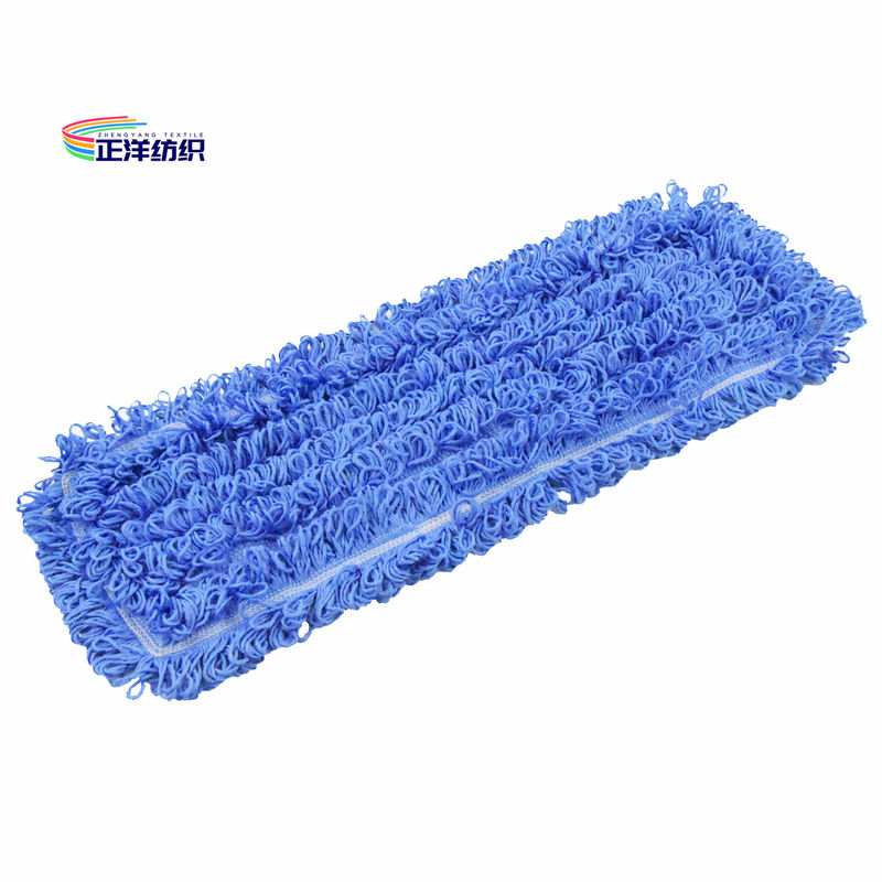 Microfiber Dust Cleaning Mop 16x48cm Small Size Blue Loop End Floor Cleaning Mop Head