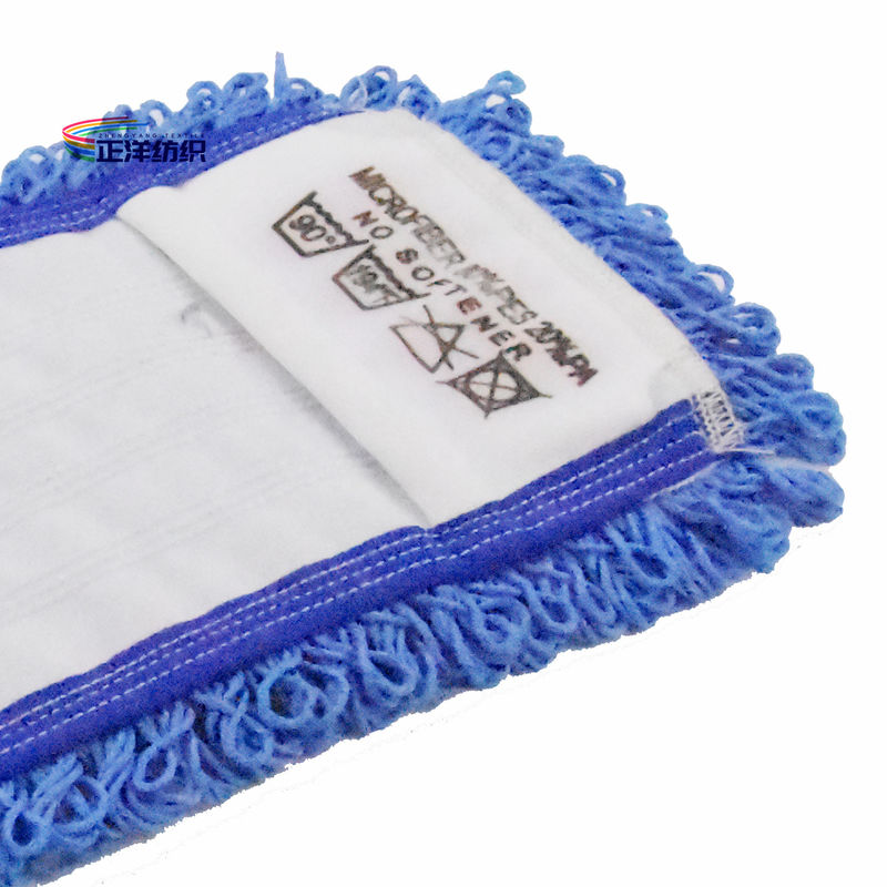 Microfiber Dust Cleaning Mop 16x48cm Small Size Blue Loop End Floor Cleaning Mop Head