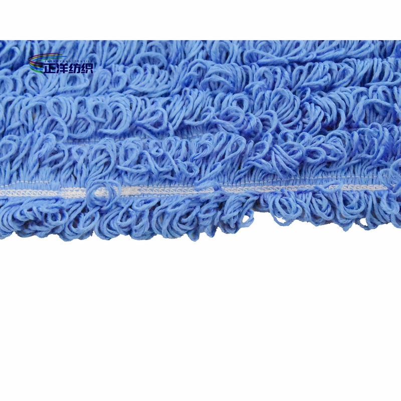 Microfiber Dust Cleaning Mop 16x48cm Small Size Blue Loop End Floor Cleaning Mop Head