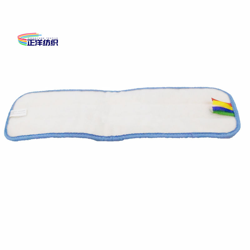 18 Inch Microfiber Dry Mop Blue PP Scrubbing Fiber High Performance Mop Head