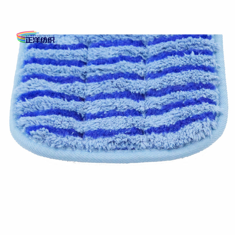 18 Inch Microfiber Dry Mop Blue PP Scrubbing Fiber High Performance Mop Head