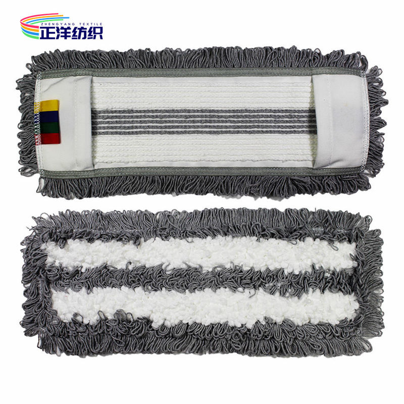 6.5"X18" Floor Dust Cleaning Mop Polyester Cotton 500gsm Pocket Mop