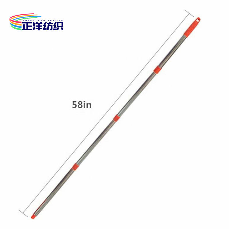 Stainless Steel Cleaning Mop Handle Four Section 150cm Screw On Mop Handle