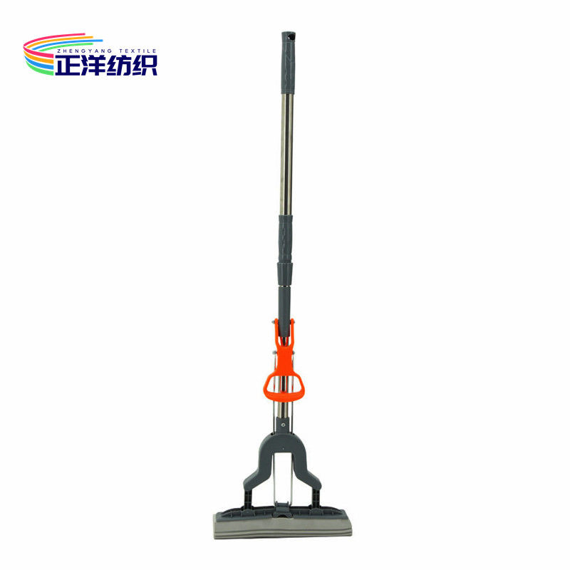 126cm Telescopic Stainless Steel Mop PVA Sponge Squeeze Dry Flat Mop