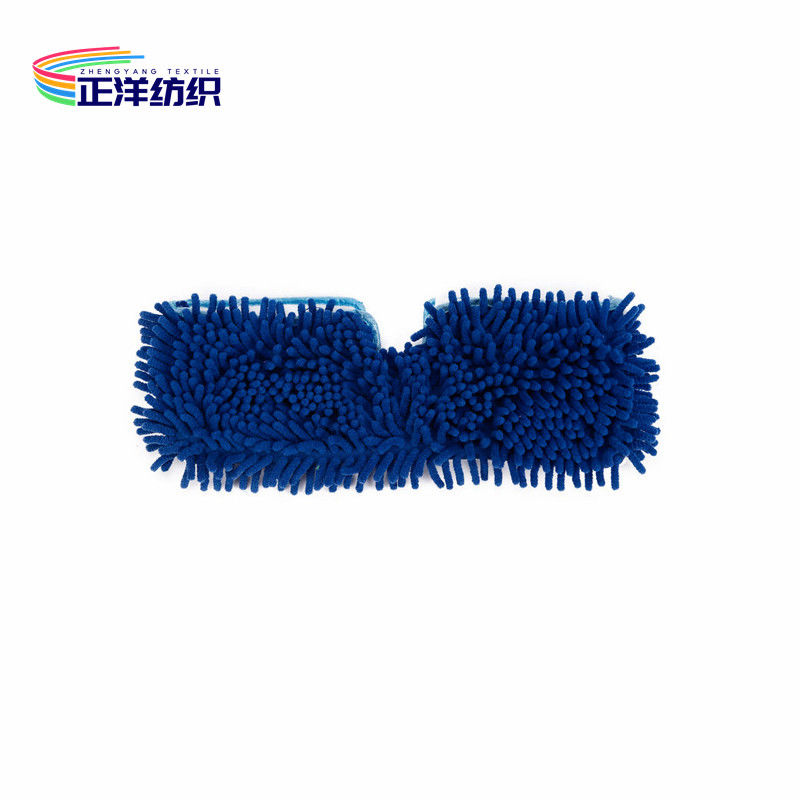 120cm Extendable Broom Stick Telescopic Steel Pole Blue Double Side Usable Microfiber Flat Mop