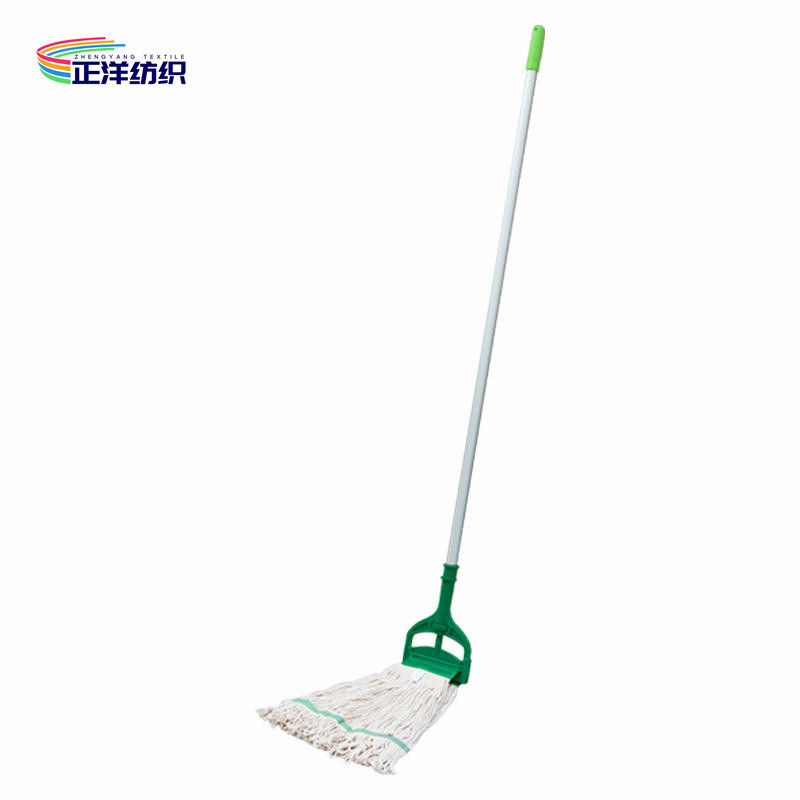 Polyester Cotton String Mop 450Grams Aluminum Handle Heavy Duty Industrial Wet Floor