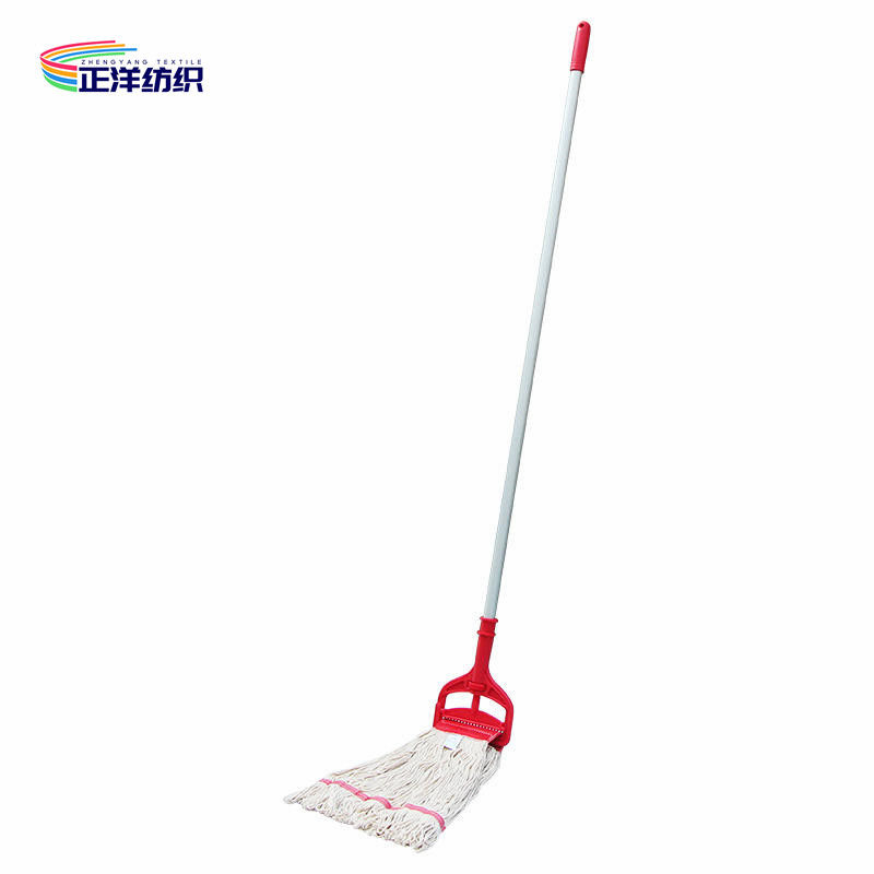 Polyester Cotton String Mop 450Grams Aluminum Handle Heavy Duty Industrial Wet Floor