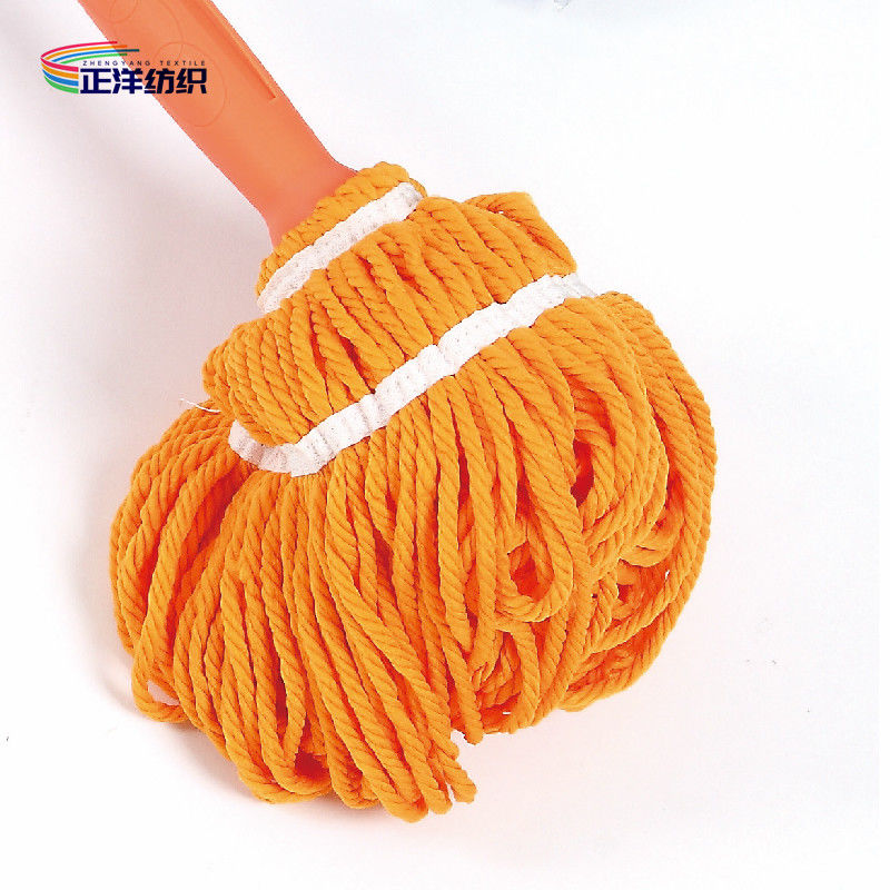 Thread Cotton Cleaning Mop 120cm Length Plastic Handle 125Grams Wringing Dry Hand Wash Free
