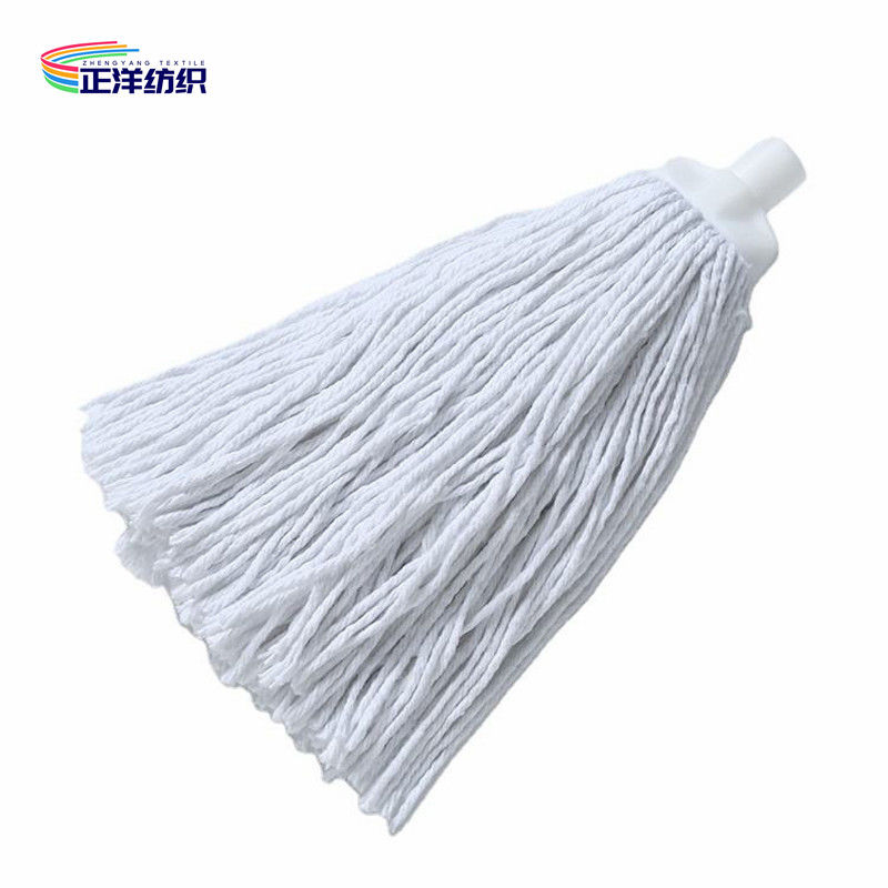 Multi Size Cut End Plug In Cotton Thread Mop Plastic Socket Cotton Wet Mop Refill Head