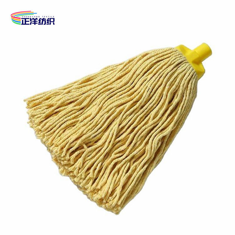 Multi Size Cut End Plug In Cotton Thread Mop Plastic Socket Cotton Wet Mop Refill Head