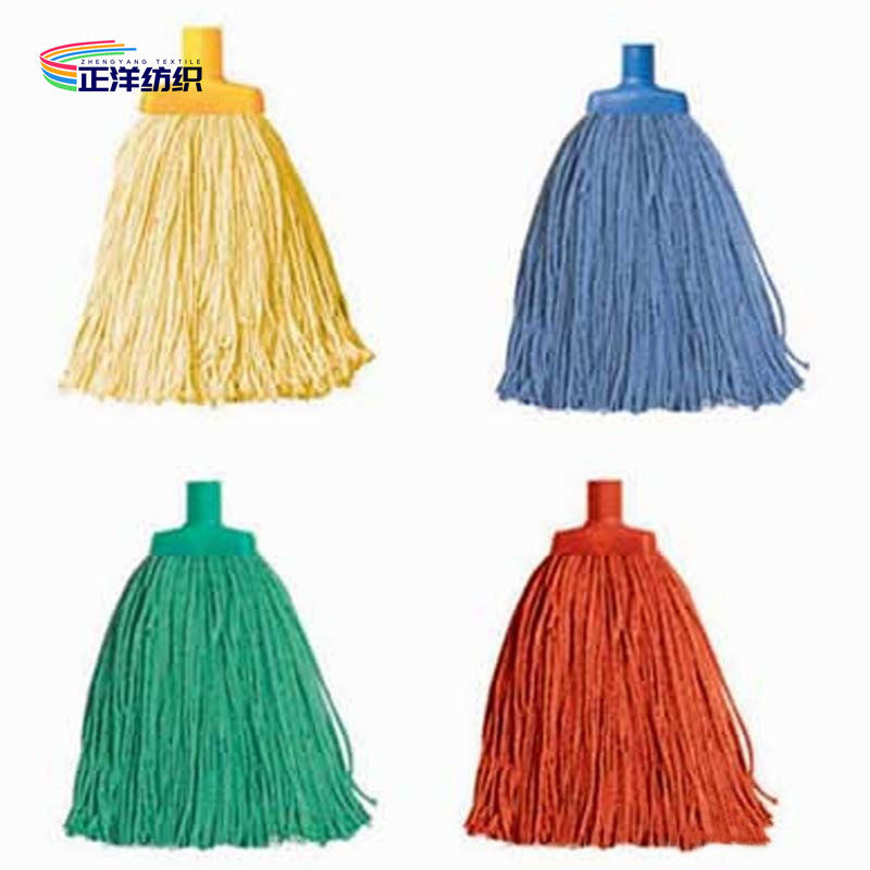 Multi Size Cut End Plug In Cotton Thread Mop Plastic Socket Cotton Wet Mop Refill Head