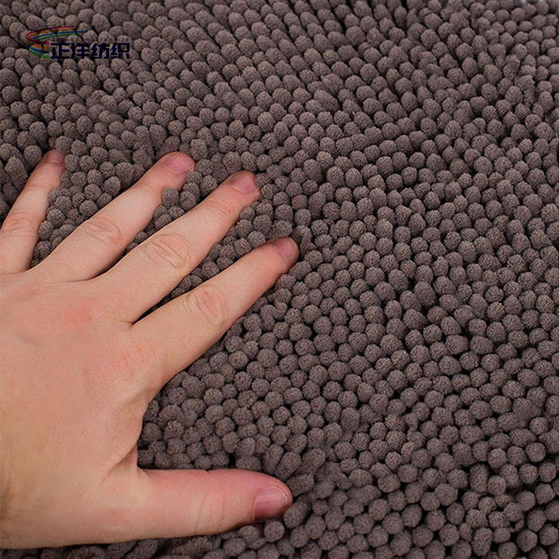 16"X24" Door Carpet Mats 1500GSM Microfiber Soft Plush Chenille PU Coating Backing Washable Floor Mat