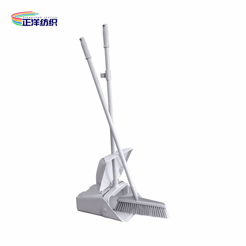 Restaurant Office Hospital Foldable Windproof Rubber Long Handle Plastic Broom Dust Pan Set