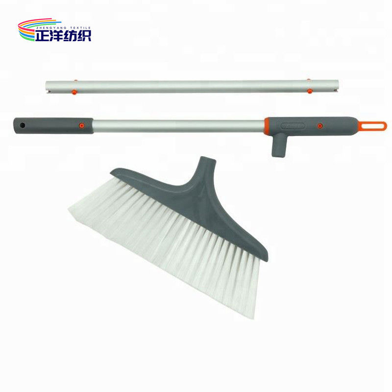 2 Section Plug In Aluminum Pole Plastic Dustpan PP Bristle Combo WindProof Broom And Dustpan Set