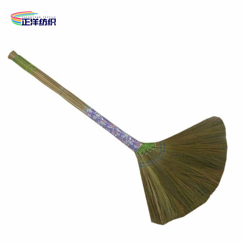 Natural Sorghum Straw Broom String Tighten Handle Tighten Garden Cleaning Broom