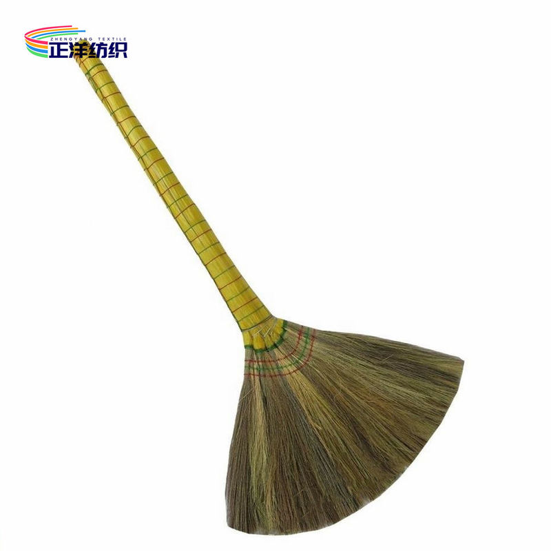 Natural Sorghum Straw Broom String Tighten Handle Tighten Garden Cleaning Broom