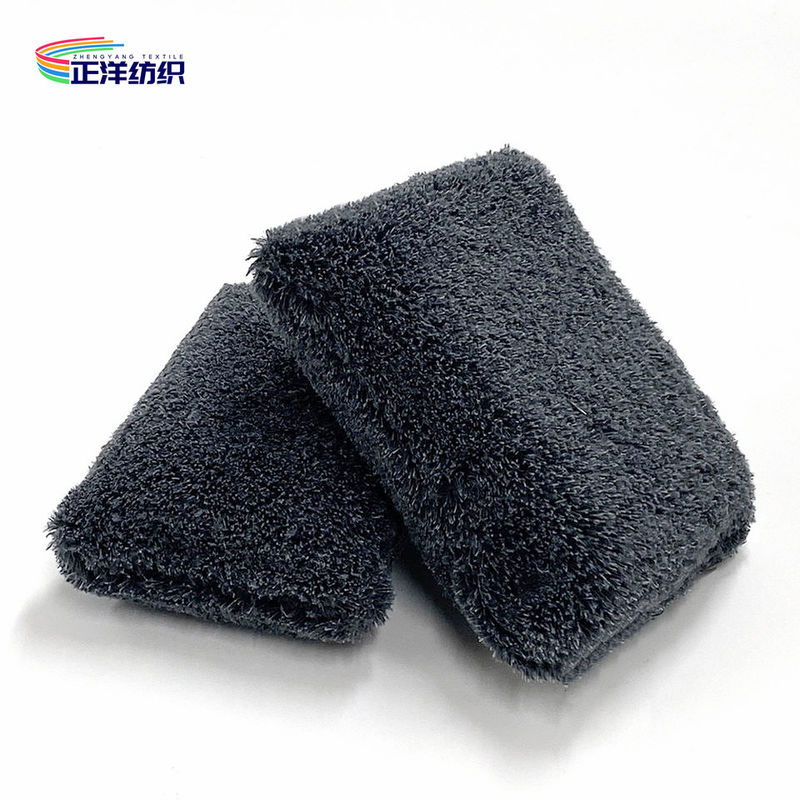 Viscose Car Detailing Tools 8x14cm Scratchless Leather Car Seat Compound Applicator Pad
