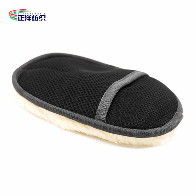 25x15cm 40G Artificial Wool Material Slipper Style Car Cleaning Detailing Applicator Pads