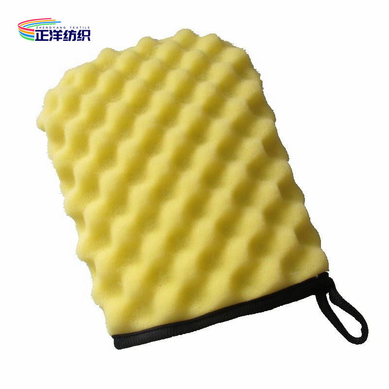 24x18cm Polyurethane Sponge Bumpy Surface Multi Color Microfiber Dusting Gloves