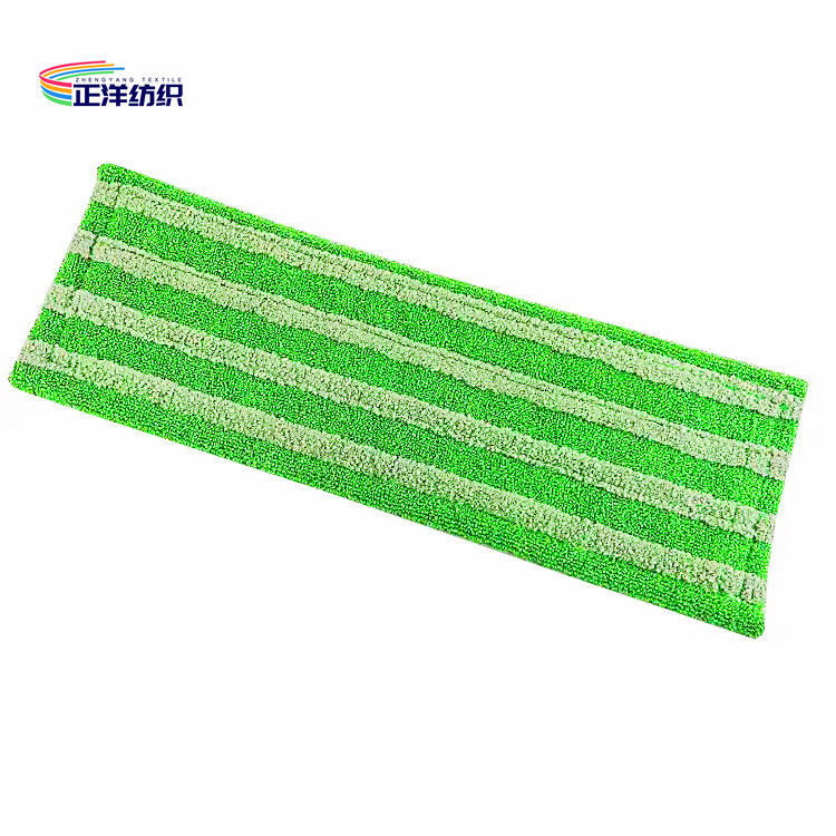 20 Inch 550gsm Commercial Wet Mop Green Stripes High Performance