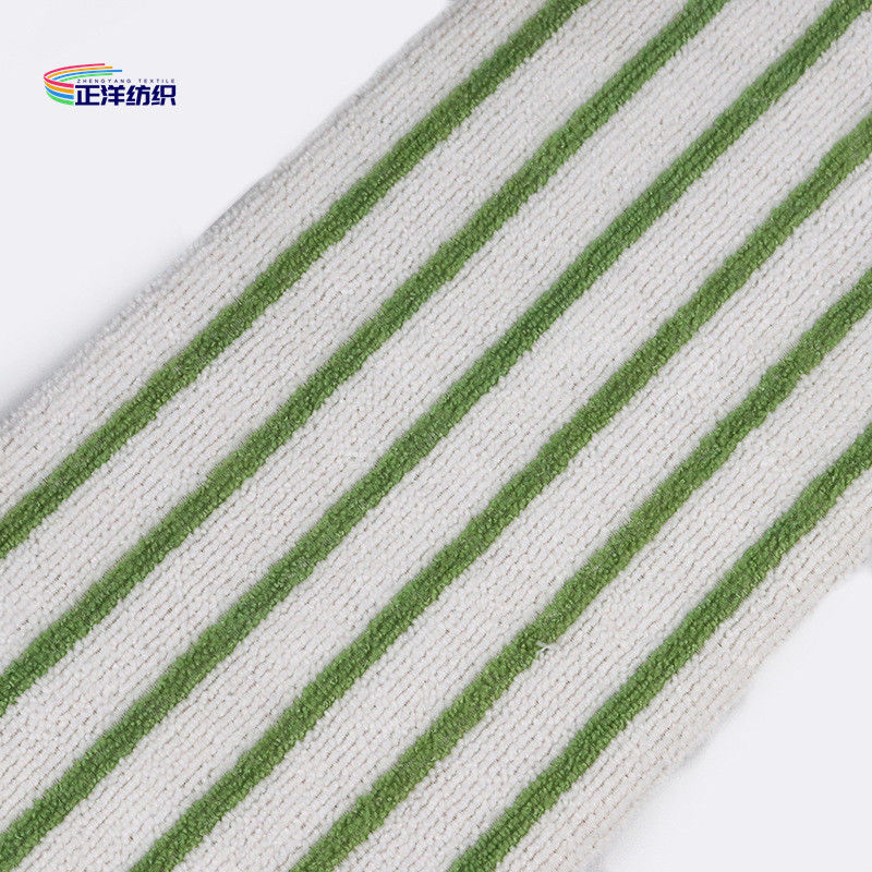 12x42cm Microfiber Cleaning Mop White Fabric Blue Stripes Non-Woven Cloth Disposable Mop Refill Pad